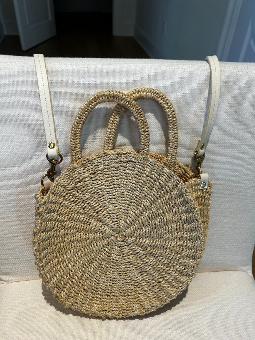 ClareV Summer Raffia Bag